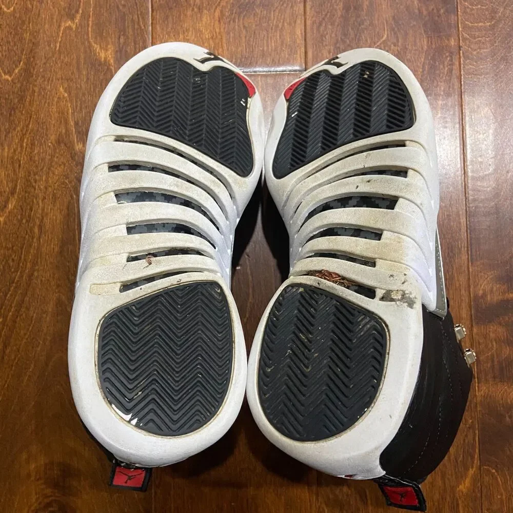 Jordan 12 Retro Playoffs 2019 Black White Sneakers CT8013-006 Men's Size 11
